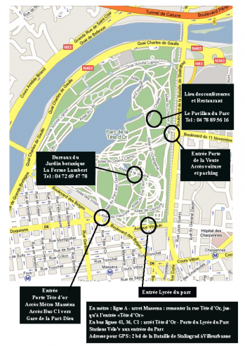 Plan acces parc tete d Or